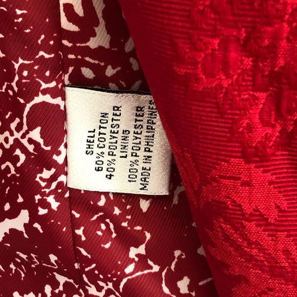 Talbots Red Double Breasted Formal Jacket, Medium - Picture 12 of 16